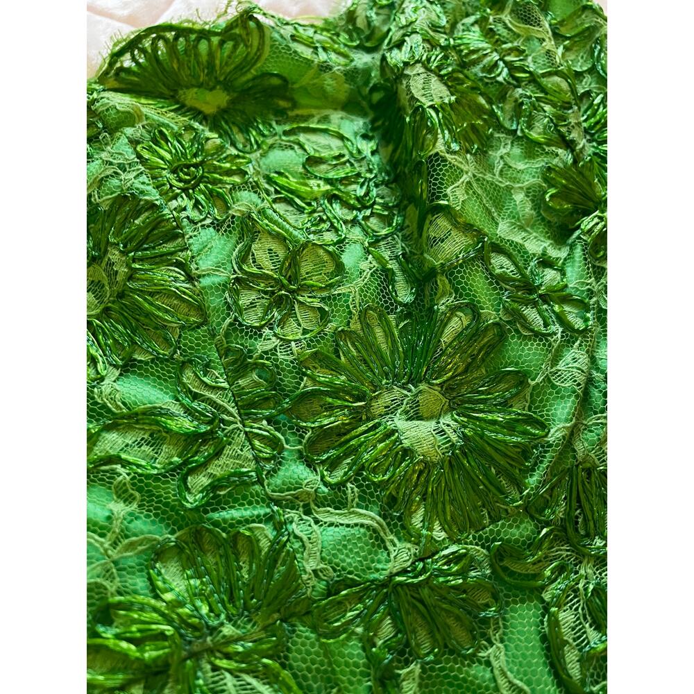 RUNWAY 1992 - Vintage Lime Green dress size M Michael Kors - Picture 6 of 9